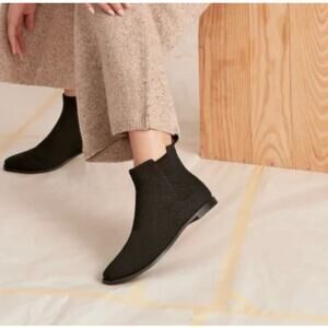 Rothy’s Merino Ankle Boots In Onyx Size 7.5